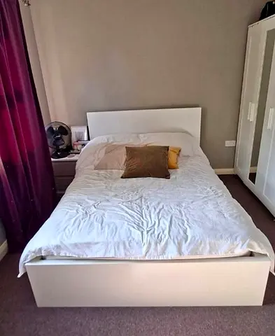 Ikea King Size Bed with Mattress Available in Perfect Condition
