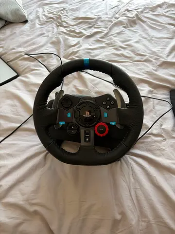 LOGITECH Used USB Racing Wheel Controller with Pedals (PC/Console Compatible)