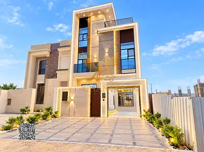 Freehold townhouse in Al Helio 2, featuring two floors and a roof terrace; the price includes registration and ownership fees.