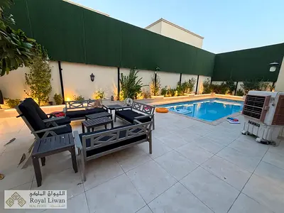 Luxurious Fully Furnished 4BR Villa | Private Pool & Majlis | Facing Nad Al Sheba Mall