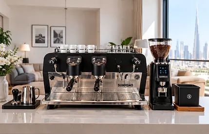 Sanremo 2-Group Commercial Coffee Machine + Grinder