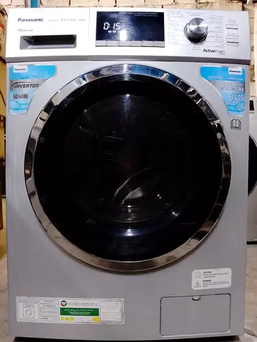 Panasonic Front Load Washing Machine 8kg, Inverter Motor, Silver