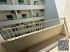 Studio apartment for rent with balcony,separate kitchen,central air conditioning,gym,swimming poolan