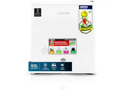 Geepas 60L Chest Freezer - Compact White, Good Working Condition