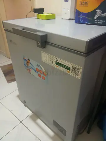 Used Chest Freezer - Compact Grey, Good Working Condition