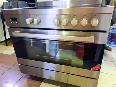 Midea 90x60cm Freestanding Ceramic Cooker, 109L Multifunction Oven