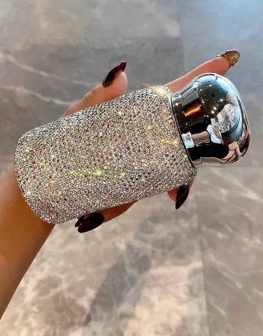 Bedazzling water bottle travel friendly for hot and cold drinks