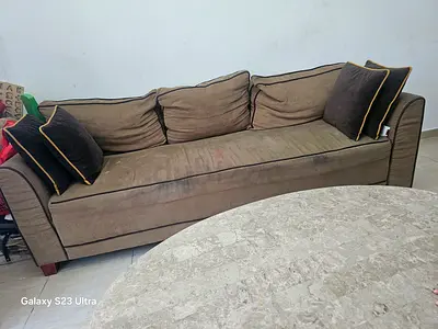 3-seater fabric sofa in good used condition