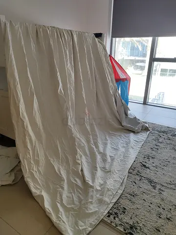 🤍 White Large Blackout Curtains