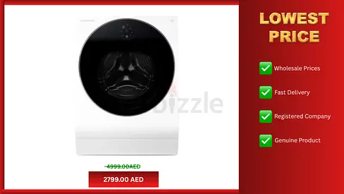 LG Washing Machine 12+7 Kg SIGNATURE TWIN Wash Inverter Heat Pump Drying ThinQ washer Dryer