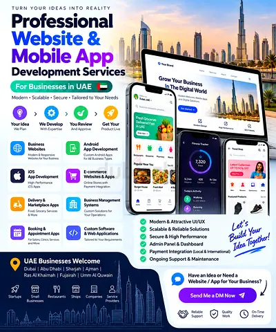 **Website & Mobile App Development in UAE 🇦🇪**