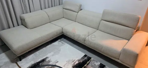 Natuzzai Borghese lshape sofa beige