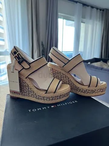 Tommy Hilfiger Wedge Sandals - Beige, Size Unknown, New brand