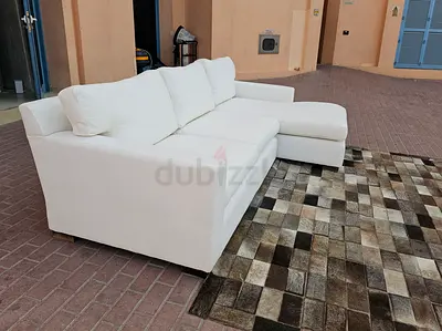 Perfect Condition Crate&Barrel Axis feather filled L Shape Sofa