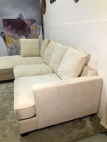 THE ONE KINGSTON 2-Seater sofa with left chaise off white,light beige