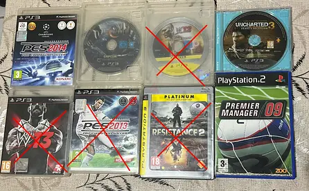 Bundle of PS3 & PS2 games