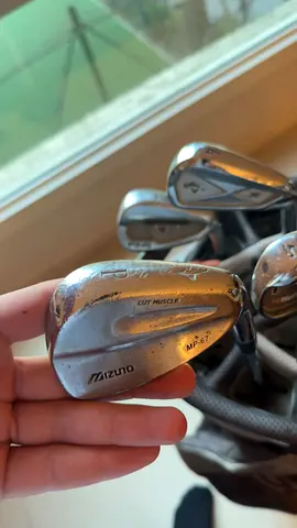 Mizuno MP-67 Iron Set (worn) with Carry Bag