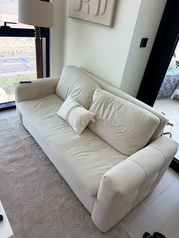 Luxury Cream Sofa Bed – Modern Design | Excellent Condition