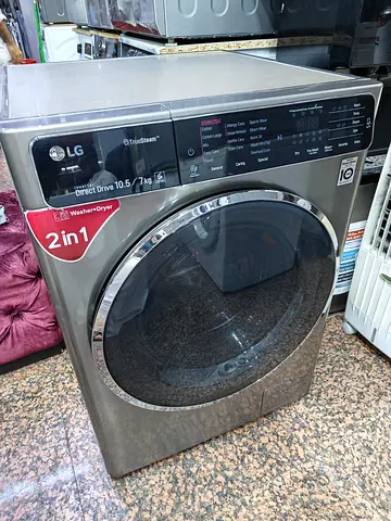 LG 2-in-1 Front Load Washer Dryer 7kg / 10kg - Space Grey