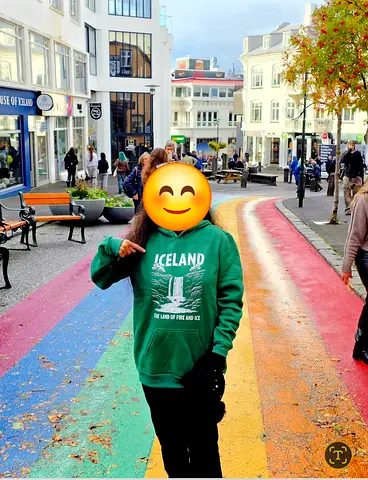 Iceland  green hoodie