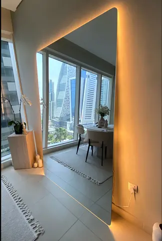 ⫸ *HOMEKODE* Amara XL Backlit LED Frameless Full Length Wall Mirror | 200 x 100cm | RRP: 1390 AED