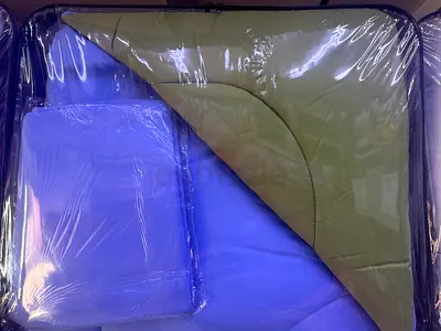 New Double&single Bed  Comforter Set with Pillowcases - Olive & Blue