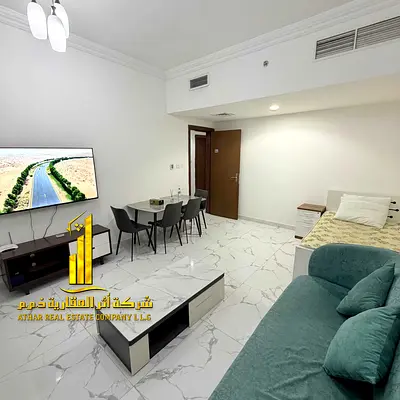 ✨ Luxury apartment for monthly rent, one bedroom and a hall with an open view, fully furnished with elegant furniture and a fully equipped kitchen