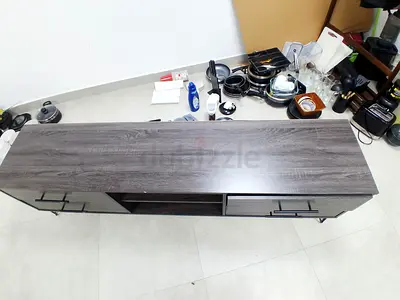 Dark wood TV cabinet / entertainment unit - good condition