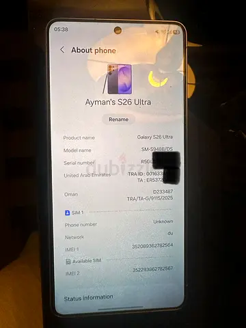 Samsung Galaxy S26 Ultra - Good Condition, Unlocked