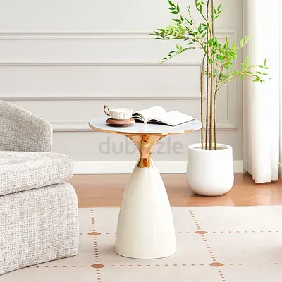 New Bayton Sintered Stone Top Round End Table