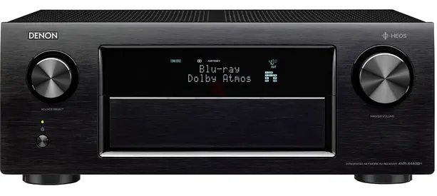 Denon AV Receiver AVR-X4400H — 9.2-/ 7.1.4 Channel Home Theater Receiver (Back Panel Shown)