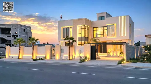 Luxury Villa for Sale in Al Yasmeen – Ajman | 8,000 sq. ft. | 6 Master Bedrooms | Private Pool and Elevator | Freehold