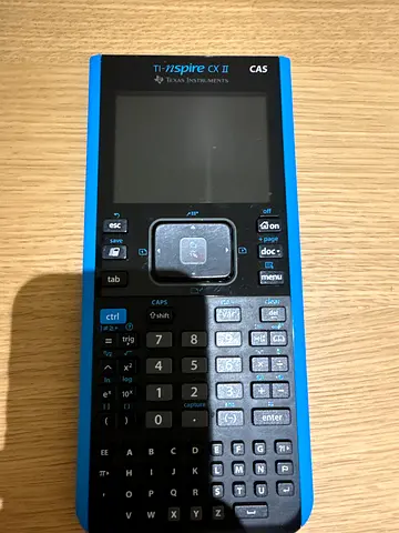 TI-Nspire CX II CAS graphing calculator (blue) - working condition