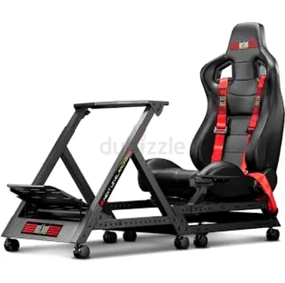 Racing Simulator Cockpit with Bucket Seat and Wheel Mount — Good Condition