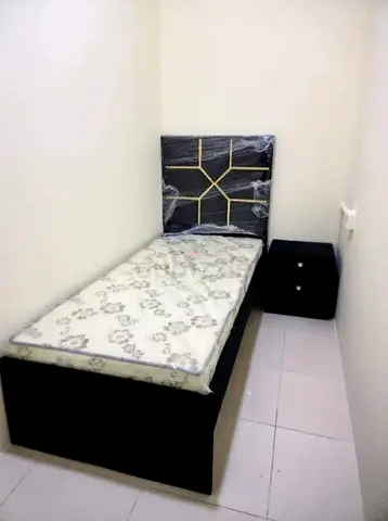 New Wooden Valvet Fabric Single Bed With Mattress
