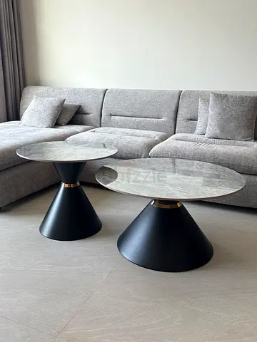 Marble coffee table set