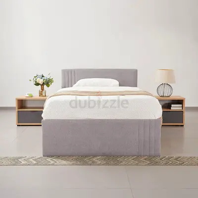 New Frankfurt NXT Upholstered Hydraulic Storage Twin Bed - 120x200 cm