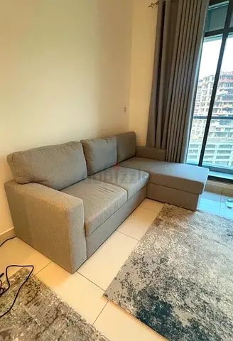 Light grey IKEA BÅRSJÖV sofa bed with chaise - good condition