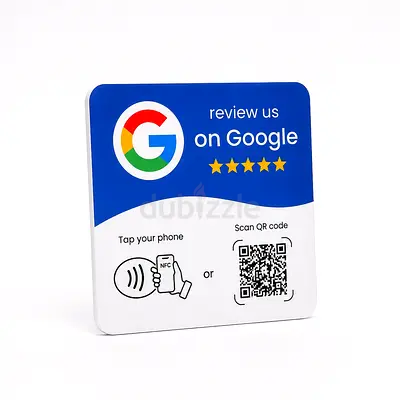 Google review QR/NFC sign - NFC tag + QR code