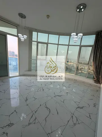 الراشدية 1 ابراج الواحه لايجار السنوي اطلاله بحريه مفتوحه بالكامل