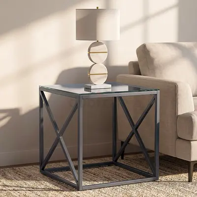 New Melody Glass Top End Table