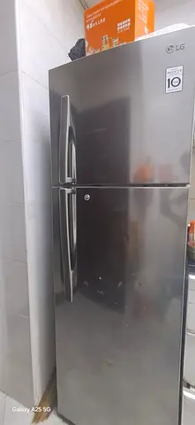 LG Double Door Refrigerator - Good Working Condition, Stainless Steel