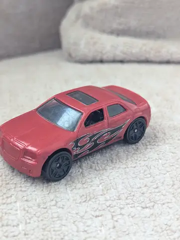 Hot Wheels Chrysler 300C Red Flame Decals Loose