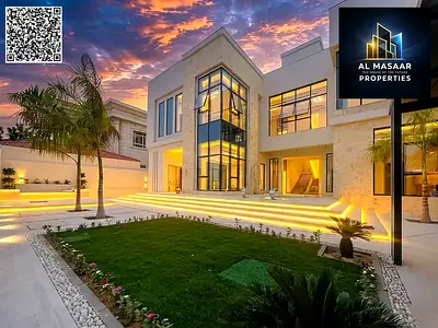 Own a villa for sale in Ajman at an attractive price, including water, electricity, and air conditioning. First occupancy, freehold, super deluxe fini