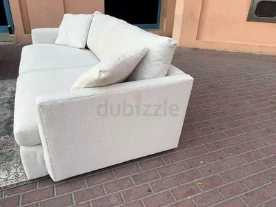 Premium Quality Crate&Barrel Lounge Deep feather filled Sofa Beige