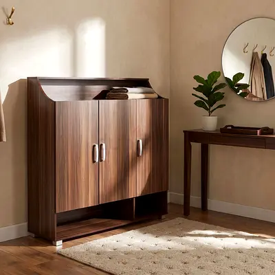 New Capri Emotion 28-Pair Shoe Cabinet with 3 Doors