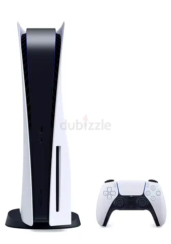 Sony PlayStation 5 Console with DualSense Controller - White (Stand Included)