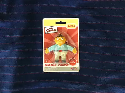 The Simpsons RALPH Bendable Keychain