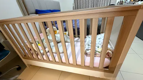 Harwell Cotbed in Cashmere - Single Toddler Bed