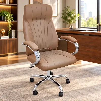 High Back Executive Office Chair – PU Leather Manager Chair